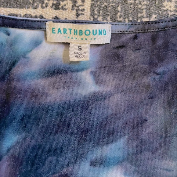 🦋NWOT EarthBound Tie Dye & Cinched Cropped Long Sleeve: Size S - Picture 2 of 2